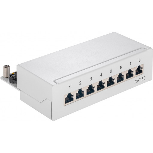 68882 Goobay Patch panel; RJ45; Number of ports: 8; Cat: 5e 68882 Goobay Patch panel; RJ45; Number of ports: 8; Cat: 5e