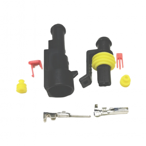 OH1, Auto konektoru komplekts 1 pin wire-wire; Superseal 1.5; plug; PIN: 1; IP67 MAX 24V 14A OH1, Auto konektoru komplekts 1 pin wire-wire; Superseal 1.5; plug; PIN: 1; IP67 MAX 24V 14A