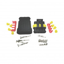 OH4, Auto konektoru komplekts 4 pin wire-wire; Superseal 1.5; plug; PIN: 4; IP67 MAX 24V 14A OH4, Auto konektoru komplekts 4 pin wire-wire; Superseal 1.5; plug; PIN: 4; IP67 MAX 24V 14A