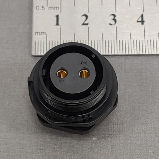 SP2112/S2-1; SP21; socket; female; PIN: 2; IP68; soldering; 500V; 4mm2; 30A; WEIPU