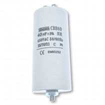 CBB60E-40/450; Capacitor: motors, run; 40uF; 450V; Ø50x106mm; -25÷70°C; ±5%; 3000h; SR PASSIVES