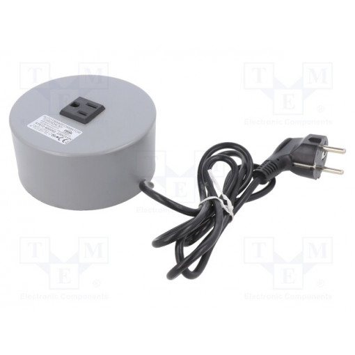ATSTZ 600/002 - toroidal autotransformers, sealed and cased, with input cable 230V and output socket 115V-5,21A ATSTZ 230/115V WITH GROUNDING