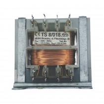 TS 8/018; Transformer: mains; 8VA; 230VAC; 12V; 12V; 0.34A; 0.34A; IP00; INDEL TS 8/018; Transformer: mains; 8VA; 230VAC; 12V; 12V; 0.34A; 0.34A; IP00; INDEL