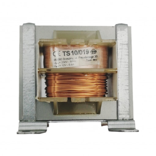TS 10/019; Transformer: mains; 10VA; 230VAC; 12V; 0.8A; Leads: for PCB; IP00; INDEL TS 10/019; Transformer: mains; 10VA; 230VAC; 12V; 0.8A; Leads: for PCB; IP00; INDEL