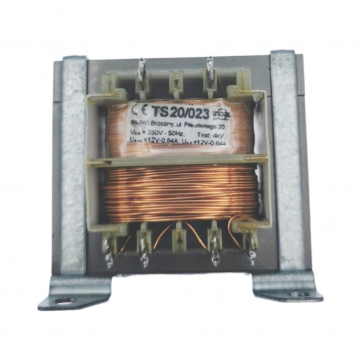 TS 20/023; Transformer: mains; 20VA; 230VAC; 12V; 12V; 0.84A; 0.84A; IP00; INDEL TS 20/023; Transformer: mains; 20VA; 230VAC; 12V; 12V; 0.84A; 0.84A; IP00; INDEL