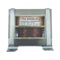 TS 25/026; Transformer: mains; 25VA; 230VAC; 12V; 12V; 1.05A; 1.05A; IP00; INDEL TS 25/026; Transformer: mains; 25VA; 230VAC; 12V; 12V; 1.05A; 1.05A; IP00; INDEL