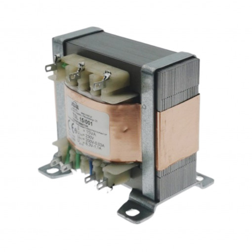 TSL 15/001; Transformer: mains; 230VAC; 200V; 6.3V; 0.03A; 1.1A; INDEL TSL 15/001; Transformer: mains; 230VAC; 200V; 6.3V; 0.03A; 1.1A; INDEL