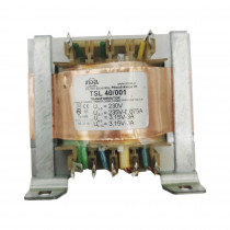 TSL 40/001; Transformer: mains; 230VAC; 235V; 3.15V; 3.15V; 0.075A; 3A; 3A; INDEL TSL 40/001; Transformer: mains; 230VAC; 235V; 3.15V; 3.15V; 0.075A; 3A; 3A; INDEL