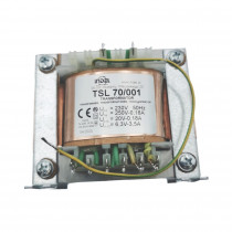 TSL 70/001; Transformer: mains; 230VAC; 250V; 20V; 6.3V; 0.18A; 0.18A; 3.5A; INDEL TSL 70/001; Transformer: mains; 230VAC; 250V; 20V; 6.3V; 0.18A; 0.18A; 3.5A; INDEL