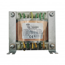 TSL 100/001; Transformer: mains; 230VAC; 260V; 260V; 3.15V; 3.15V; 5V; 6.3V; 0.12A; INDEL TSL 100/001; Transformer: mains; 230VAC; 260V; 260V; 3.15V; 3.15V; 5V; 6.3V; 0.12A; INDEL