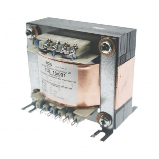 TGL 15/001; Transformer: speaker; 15VA; Sec.winding imped: 8Ω; 0.02÷20kHz; INDEL TGL 15/001; Transformer: speaker; 15VA; Sec.winding imped: 8Ω; 0.02÷20kHz; INDEL