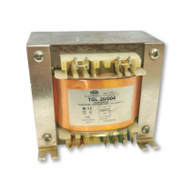 TGL 20/004 TGL - speaker transformers for tube amplifiers with magnetic shields  Primary: PRI  impedance [kOhm] 3.5 Secondary: SEC  impedance [Ohm] 8 Core: EI102/51