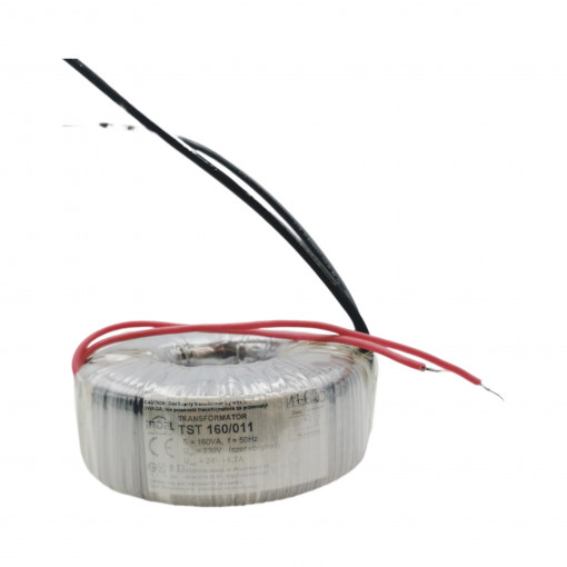 TST 160/011 TST - toroidal mains transformers  (with mounting - metal plate and 2 rubbers)  Primary: 230V Secondary: 24V-6,25A Core: toroidalny TST 160/011 TST - toroidal mains transformers  (with mounting - metal plate and 2 rubbers)  Primary: 230V Secondary: 24V-6,25A Core: toroidalny