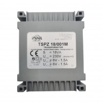 TSPZ18/001; Transformer: encapsulated; 18VA; 230VAC; 6V; 6V; 1.5A; 1.5A; IP00; INDEL TSPZ18/001; Transformer: encapsulated; 18VA; 230VAC; 6V; 6V; 1.5A; 1.5A; IP00; INDEL