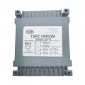 TSPZ 18/003 TSTZ .../...HW - toroidal hermetic mains transformers for halogen or LED lamps, sealed and cased with reversible thermal protection and replaceable fuse  Primary: 115V lub 230V Secondary: 2x12V-2x0,75A Core: UI 39/13,5 TSPZ 18/003 TSTZ .../...HW - toroidal hermetic mains transformers for halogen or LED lamps, sealed and cased with reversible thermal protection and replaceable fuse  Primary: 115V lub 230V Secondary: 2x12V-2x0,75A Core: UI 39/13,5
