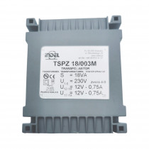 TSPZ 18/003 TSTZ .../...HW - toroidal hermetic mains transformers for halogen or LED lamps, sealed and cased with reversible thermal protection and replaceable fuse  Primary: 115V lub 230V Secondary: 2x12V-2x0,75A Core: UI 39/13,5 TSPZ 18/003 TSTZ .../...HW - toroidal hermetic mains transformers for halogen or LED lamps, sealed and cased with reversible thermal protection and replaceable fuse  Primary: 115V lub 230V Secondary: 2x12V-2x0,75A Core: UI 39/13,5