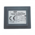 TSZZ0.6/003MP; Transformer: encapsulated; 0.6VA; 230VAC; 6V; 0.1A; Mounting: PCB; INDEL TSZZ0.6/003MP; Transformer: encapsulated; 0.6VA; 230VAC; 6V; 0.1A; Mounting: PCB; INDEL