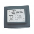 TSZZ3/007MP; Transformer: encapsulated; 3VA; 230VAC; 12V; 0.25A; Mounting: PCB; INDEL