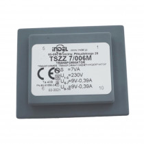 TSZZ7/006M; Transformer: encapsulated; 7VA; 230VAC; 9V; 9V; 0.38A; 0.38A; IP00; INDEL