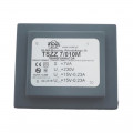 TSZZ 7/010M  TSZZ - mains transformers for printed circuit board, sealed and cased, reduced size  Primary: 230V Secondary: 15V-0,23A, 15V-0,23A Core: EI 42/14 OB G1 TSZZ 7/010M  TSZZ - mains transformers for printed circuit board, sealed and cased, reduced size  Primary: 230V Secondary: 15V-0,23A, 15V-0,23A Core: EI 42/14 OB G1