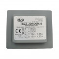 TSZZ30/006M/5; Transformer: encapsulated; 30VA; 230VAC; 12V; 12V; 1.25A; 1.25A; INDEL