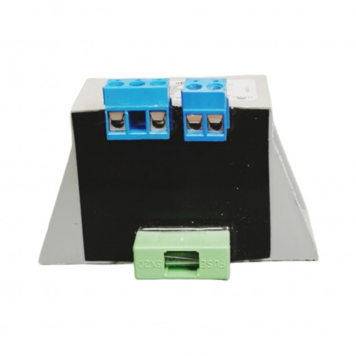 TMBZ 12/016M TMBZ - mains transformers, sealed and cased, with mounting, terminals and replaceable glass fuse  Primary: 230V Secondary: 24V-0,5A Core: EI 48/16