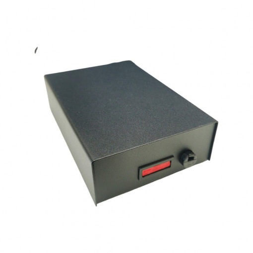 Metāla korpuss, melns T25 augstums x platums x dziļums mm: 40x120x160