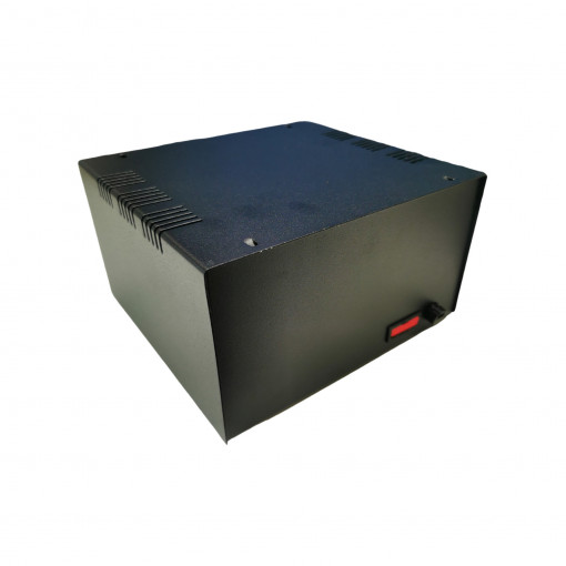 Metāla korpuss, melns T65 augstums x platums x dziļums mm: 100x180x160