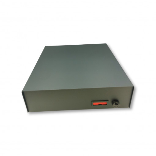 Metāla korpuss, melns T305 augstums x platums x dziļums mm: 65x300x240