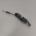 AK-SC-08; Cable; wires,DC 3,0/1,0 plug; angled; 0.5mm2; black; 1.2m; AKYGA