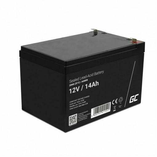 APB.12.14 AGM08; Green Cell AGM Battery 12V 14Ah