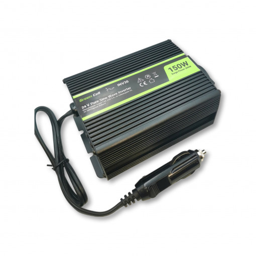 INV30; Green Cell Power Inverter 24V to 230V 150W/300W Pure sine wave INV30; Green Cell Power Inverter 24V to 230V 150W/300W Pure sine wave