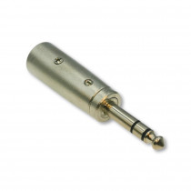 M476832 XLR ADAPTER;AUX KLINKE 6,35 MM STEREO STECKER ZU XLR STECKER