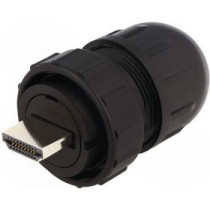 DCC-HDMIB-310, HDMI; plug; Data-Con-X; for cable; straight; soldering DCC-HDMIB-310, HDMI; plug; Data-Con-X; for cable; straight; soldering