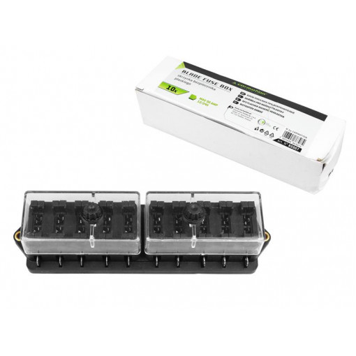 10X auto drošinātāju bloks 19mm 12V/24V 30A 10X auto drošinātāju bloks 19mm 12V/24V 30A