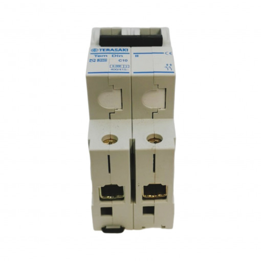 C06N20010 Circuit breaker; 230/400VAC; Inom: 10A; Poles: 2; DIN; Charact: C TERASAKI C06N20010 Circuit breaker; 230/400VAC; Inom: 10A; Poles: 2; DIN; Charact: C TERASAKI