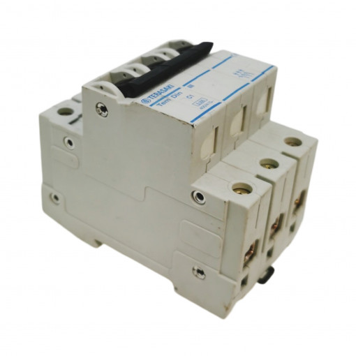 C06N30001 Circuit breaker; 400VAC; Inom: 1A; Poles: 3; DIN; Charact: C; 6kA TERASAKI C06N30001 Circuit breaker; 400VAC; Inom: 1A; Poles: 3; DIN; Charact: C; 6kA TERASAKI