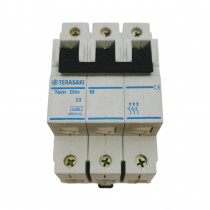 C06N30003 Circuit breaker; 400VAC; Inom: 3A; Poles: 3; DIN; Charact: C; 6kA TERASAKI C06N30003 Circuit breaker; 400VAC; Inom: 3A; Poles: 3; DIN; Charact: C; 6kA TERASAKI