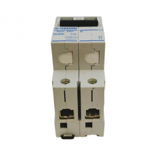 C06N20016 Circuit breaker; 230/400VAC; Inom: 16A; Poles: 2; DIN; Charact: C TERASAKI C06N20016 Circuit breaker; 230/400VAC; Inom: 16A; Poles: 2; DIN; Charact: C TERASAKI
