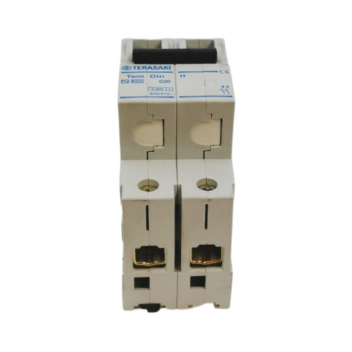 C06N20020 Circuit breaker; 230/400VAC; Inom: 20A; Poles: 2; DIN; Charact: C TERASAKI C06N20020 Circuit breaker; 230/400VAC; Inom: 20A; Poles: 2; DIN; Charact: C TERASAKI