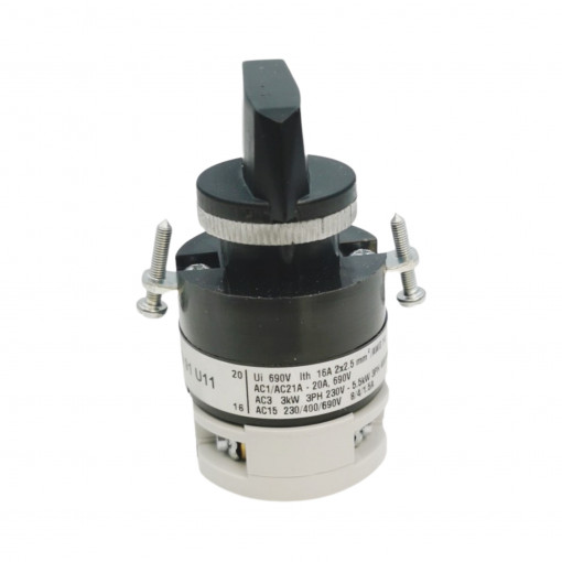 7GN2091U11 Rotary cam switch 7GN series, ON-OFF switch 2 poles 20A, for front mounting with black handle LOVATO 7GN2091U11 Rotary cam switch 7GN series, ON-OFF switch 2 poles 20A, for front mounting with black handle LOVATO