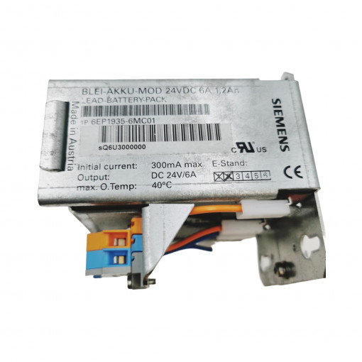 6EP1935-6MC01 Battery Module, 24V, 1.2Ah, Siemens 6EP1935-6MC01 Battery Module, 24V, 1.2Ah, Siemens