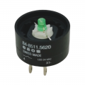 84-8511.5620:Komutācijas elements, īss ceļojums, 1 NO, zaļa LED, 0,1 A, 24 VAC/DC, zelts, spraudnis EAO