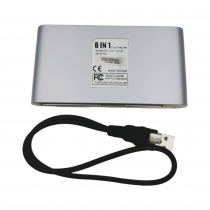CR-V10-U6I:Karšu lasītājs 6 in 1ar USB kabeli 4 portu atmiņas karte CR-V10-U6I:Karšu lasītājs 6 in 1ar USB kabeli 4 portu atmiņas karte