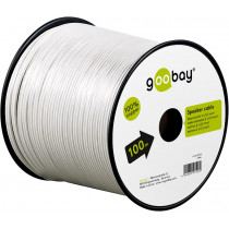 Speaker Cable white CU 100 m spool, cable diameter 2 x 0.35 mm² Speaker Cable white CU 100 m spool, cable diameter 2 x 0.35 mm²
