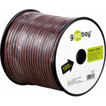KLS035.BKRD.Speaker Cable red;black CU 100 m spool, cable diameter 2 x 0.35 mm² KLS035.BKRD.Speaker Cable red;black CU 100 m spool, cable diameter 2 x 0.35 mm²