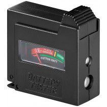 Tester Battery / Rechargeable Meter Goobay 54020 Universal pocket tester for batteries and accumulators. For cells with voltages: 1.2V, 1.4V, 1.5V, 1.6V, 2.4V, 3V, 3.6V, 3.7V, 4.5V, 8.4V, 9V, 9.6V. Tester Battery / Rechargeable Meter Goobay 54020 Universal pocket tester for batteries and accumulators. For cells with voltages: 1.2V, 1.4V, 1.5V, 1.6V, 2.4V, 3V, 3.6V, 3.7V, 4.5V, 8.4V, 9V, 9.6V.