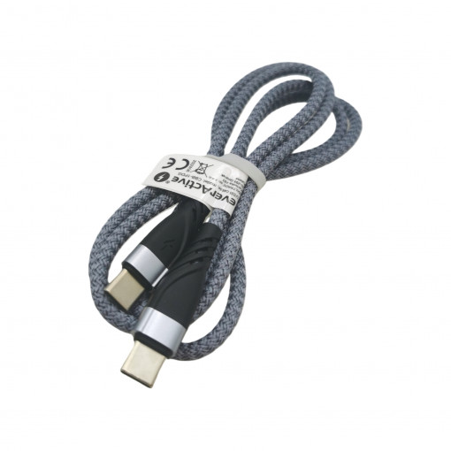 USB-C PD cable 100cm everActive CBB-1PDG Power Delivery 3A with support for 60W fast charging