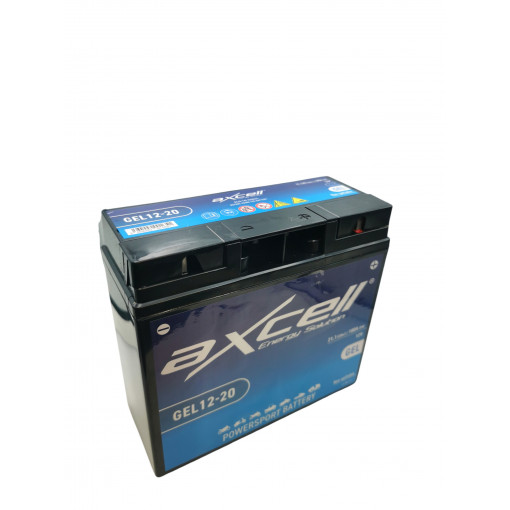APB.12.072.AXCELL Axcell AGM industiriālais akumulators 12V 7.2Ah 4.8mm klemme