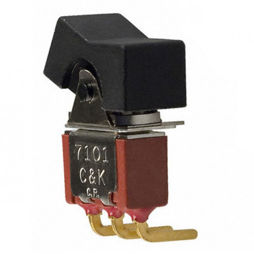 7101J1ABE2; ROCKER; SPDT; Pos: 2; ON-ON; Rcont max: 10mΩ; -30÷85°C; Mounting: THT; C&K 7101J1ABE2; ROCKER; SPDT; Pos: 2; ON-ON; Rcont max: 10mΩ; -30÷85°C; Mounting: THT; C&K
